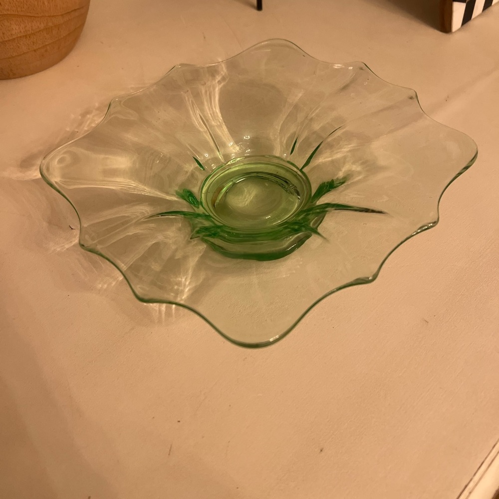 Vintage Depression Glass Dish